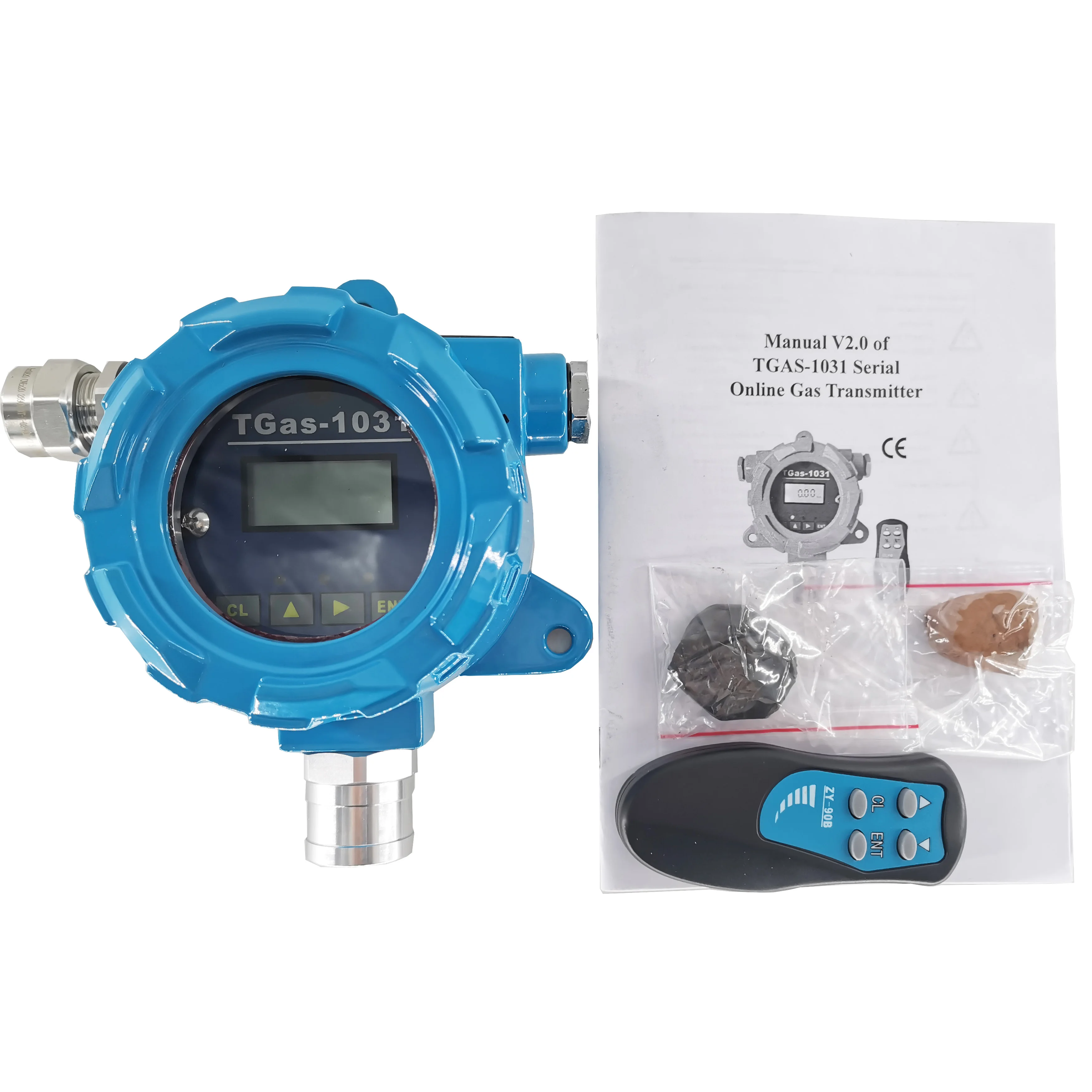 Flammable LPG CH4 Analyzer Gas Transmitter Alarm Monitor with Combustible Gas Detector Tester