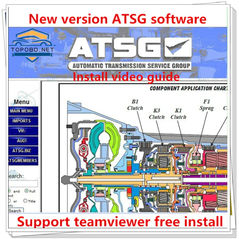 2021 Hot Sale ATSG 2017 Auto repair software Automatic Transmissions Service Group Repair Information Atsg Manual Diagnosis