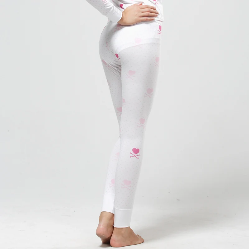 52025 Women Thermal Underwear Soft Comfortable Cotton Modal Thin Long Johns Elegant Print Light Women Underwear Thermal