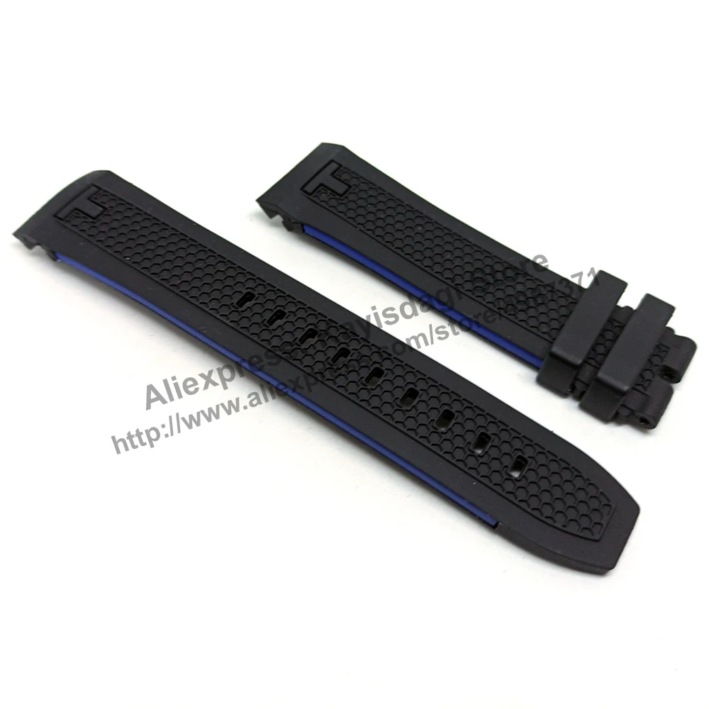 23mm Black Rubber Watch Band Strap Comp. Tissot PRS 516 T0794272605700 , T0794272705700, T0794272705701