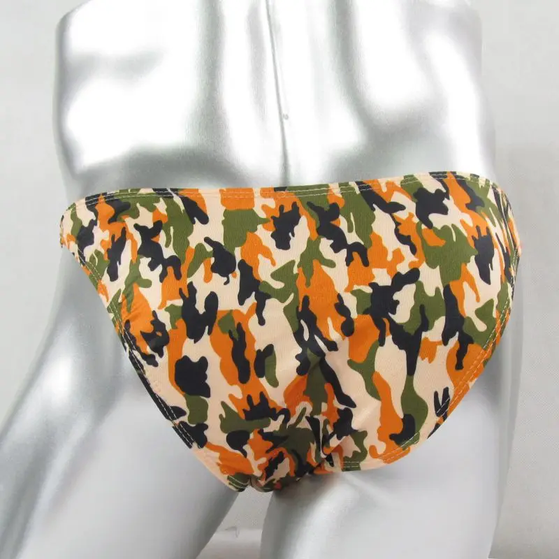 G3774 Multi-Pack Panties Lot Sexy Mens String Bikini Narrow Waist Swimsuit fabric Printed Camo Camoflage