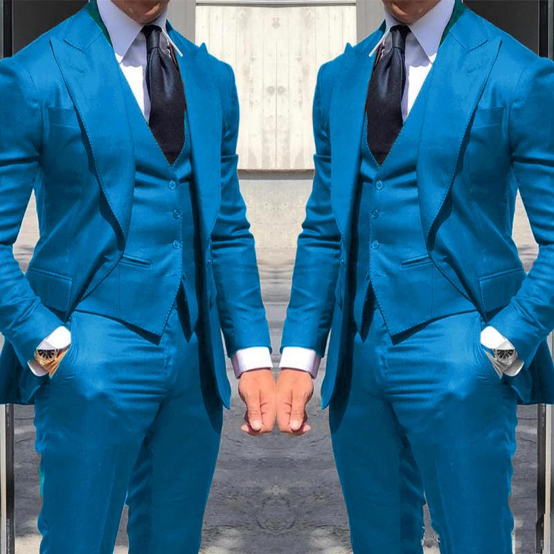 2024 Mans Wedding Suits Best Man Groom Wear Tuxedos Blazer Party Suit Business Suit Wedding Prom Dresses 3Pieces Suit