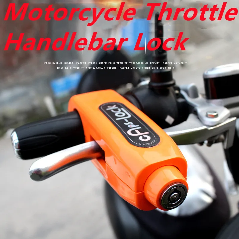 Motorcycle Throttle Handlebar Lock Best Heavy Duty, Anti-Theft Portable Lock for  Motorbike/ATV/Dirt Bike Scooter