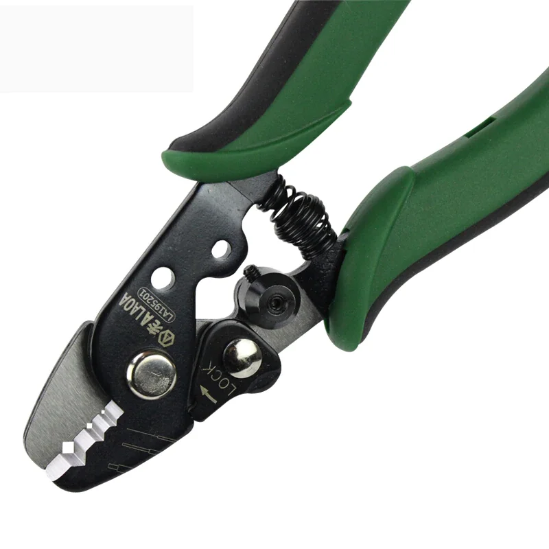 LAOA 3/5-Part Form Fiber Stripping Pliers Wire Stripper Professional S45C Alloy Steel Optical Stripping Multitool