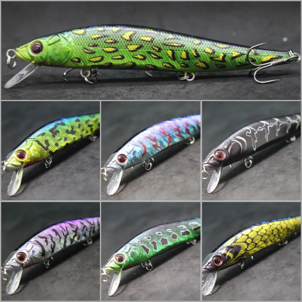 wLure Jerkbait Fishing Lure Minnow 24g 13.3cm Big Size Weight Transfer System for Long Casting 1 Meter Diving Floating M262