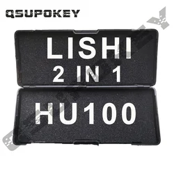 GM HU100 용 오리지널 Lishi 2in 1, 8 컷 도구, 블랙 박스 없음