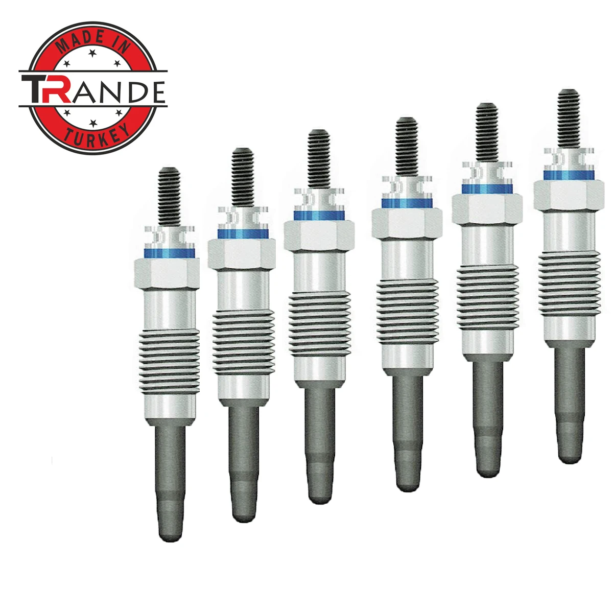 Trande Diesel Engine Heater Glow Plug 6 Pcs 11.5V For  0100226234 Made In Turkey Trande Store Guarantee