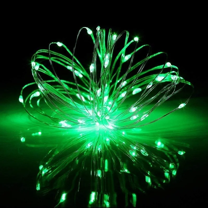 GYPSOPHILA 10M 100 LED Christmas lights, green, IP65, waterproof OMERIL string lights, used for Christmas, decoration