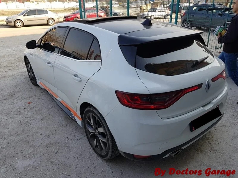 Spoiler For  Renault Megane 4 Hatchback Spoilers 2016 2017 2018 2019 Fiber Rear Wing Top  Auto Car Styling Accessory Black