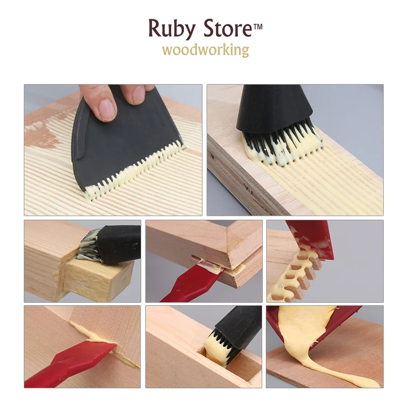 W-new 4pcs Silicone Glue Application Kit for Woodworking