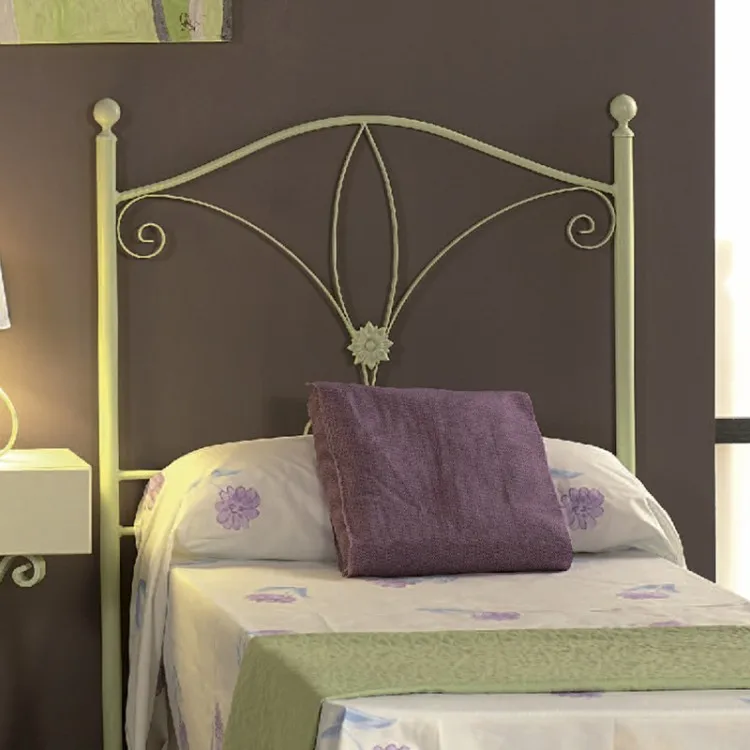 Rosana model handmade forging bed headboard, availability in various sizes and colors.