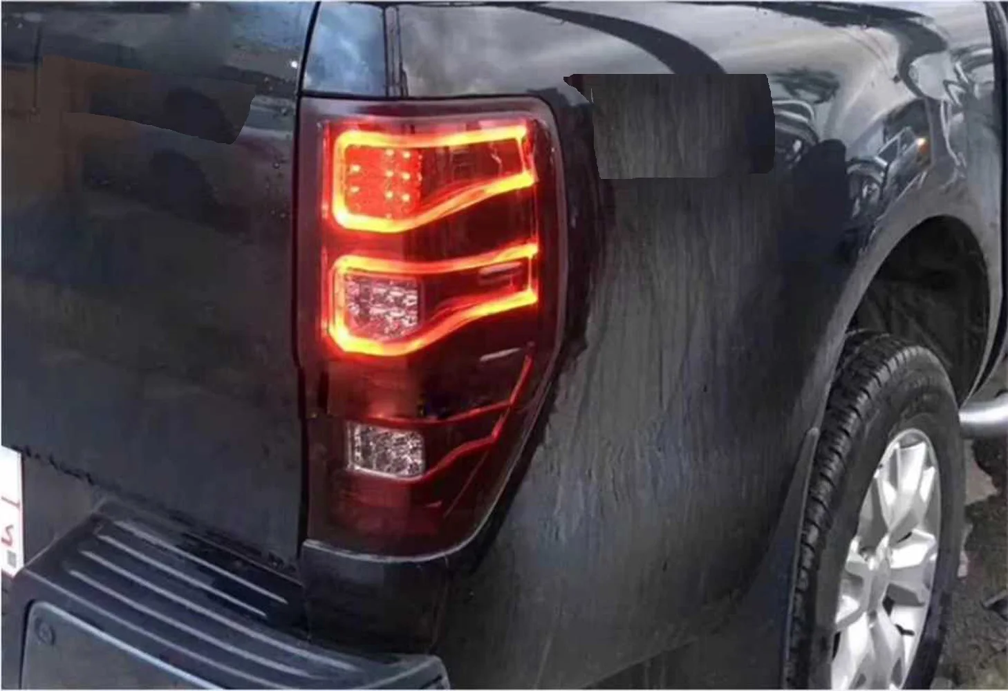 3D Taillight Assembly For Ford Ranger T6 T7 T8 2012-2020 3D LED Running Light Turn Signal LED Taillight High Quality