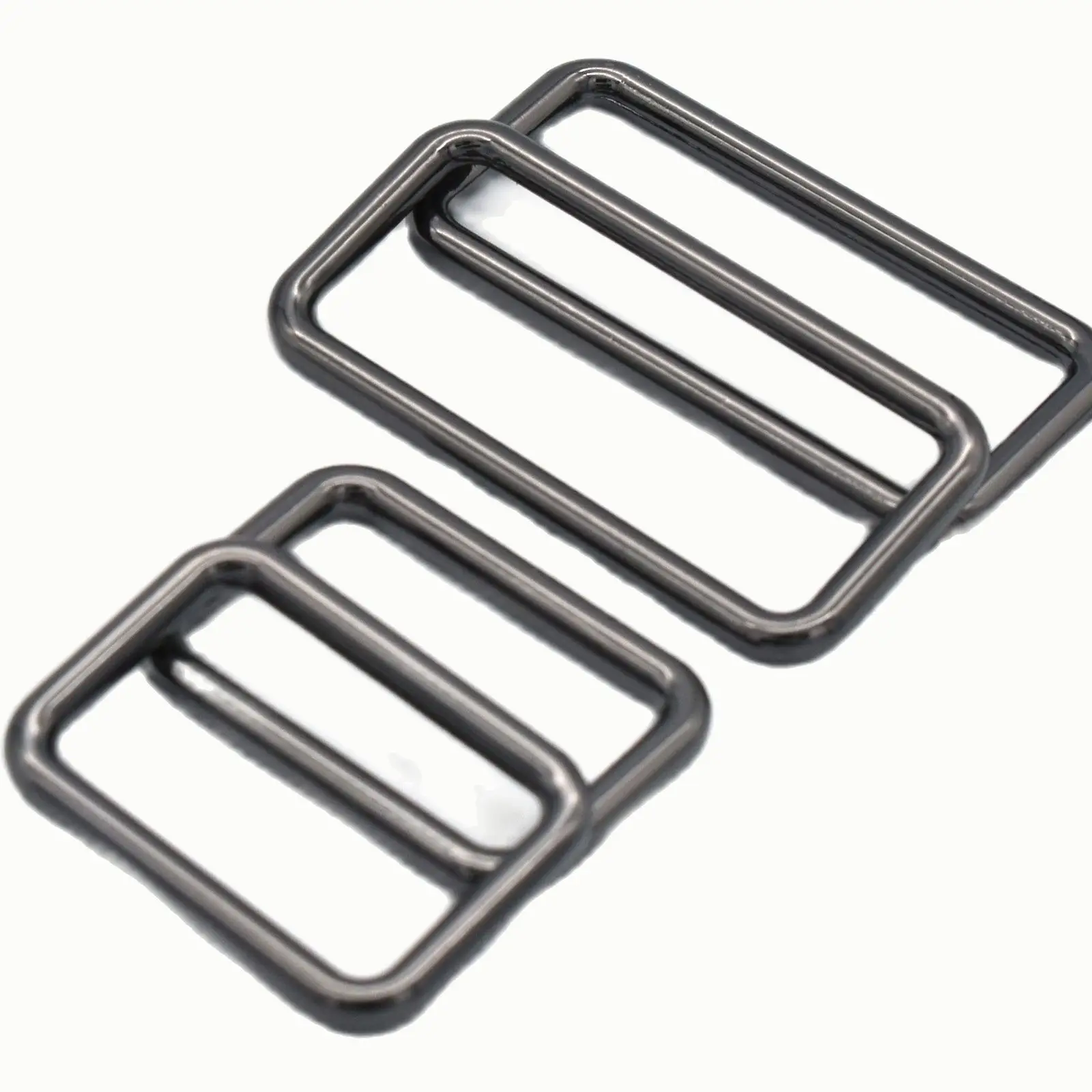 

25/38mm Gunmetal Slide Adjuster Buckles Metal Belt Purse Backpack Luggage Buckle Handbag Webbing Hardware Bag Clasps