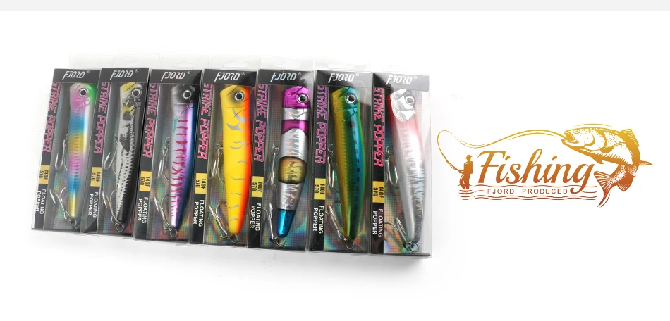 FJORD 140mm 51g Popper Angelköder Meer Salzwasser Harte Köder Schwimmende UV-Effekt Swimbaits Oberfläche Thunfisch Topwater Künstliche Köder – Detail 7