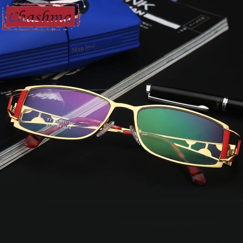 

Chashma Prescription Glasses Women Titanium Top Quality Eyeglasses Frames Female Spectacles for Progressive Lentes Opticos Gafas