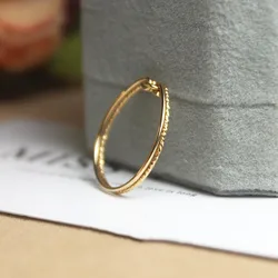 Real 14K Gold Filled Ring Gold Jewelry Handmade Knuckle Ring Mujer Boho Bague Femme Minimalism Boho Rings for Women