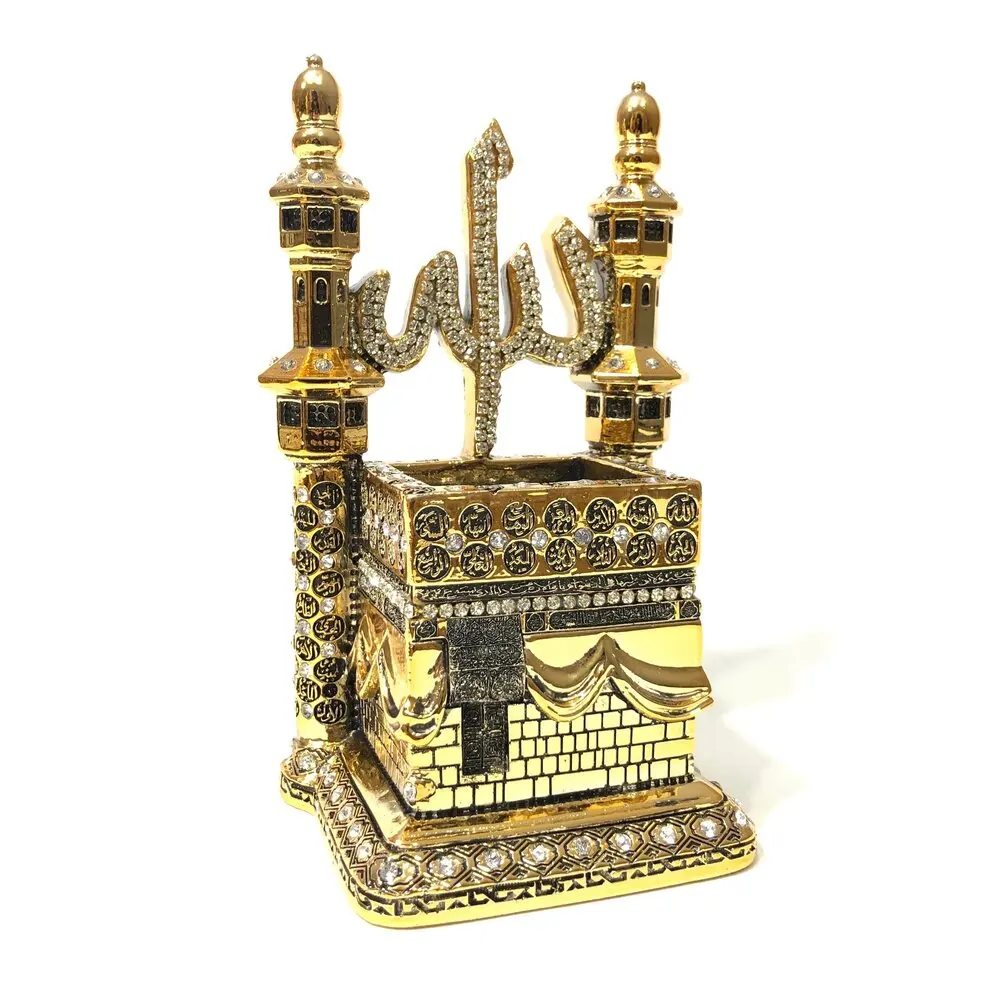 Minaret Kaaba Trinket Gold-silver Trinket Modern Trinket Houseware Souvenir Islamic Gift Muslim Gift Decorative Gift 19cm