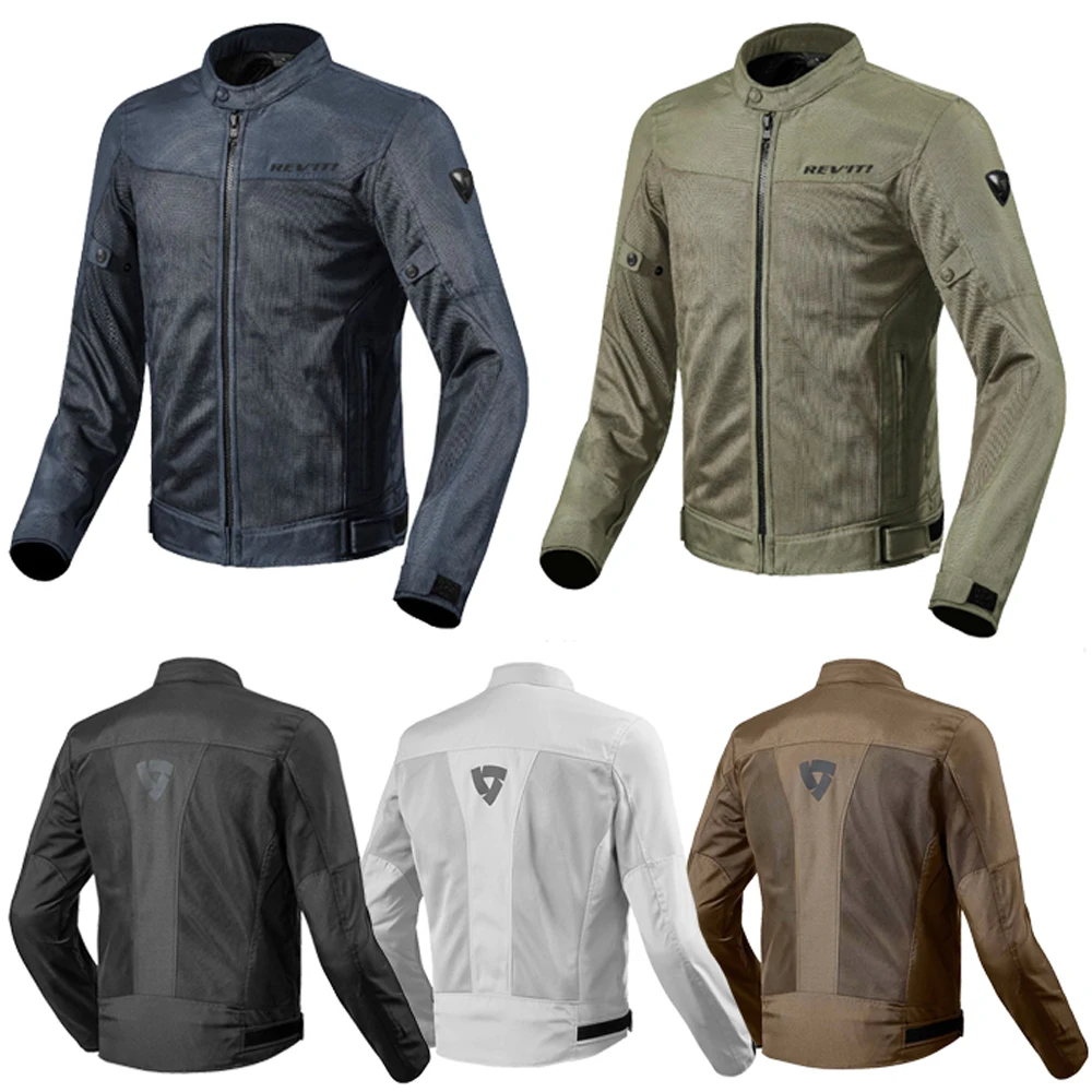 RevIt FJT223 Summer Motorcycle Jacket Men Eclipse Motorcycle Brown/Black/Grey/Green/Blue Size S