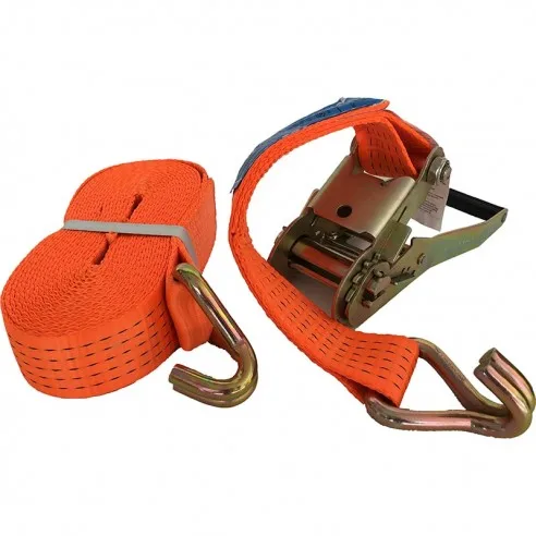 8 meter 5000 ratchet mooring webbing approved in 12195-2 sling load holding closed hook