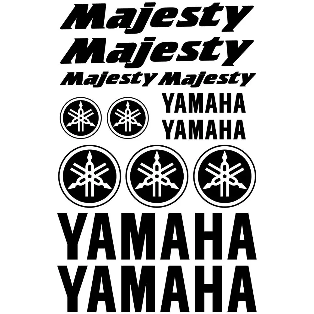 Kit bumper vinyl-Stickers-Decals for Yamaha Majesty