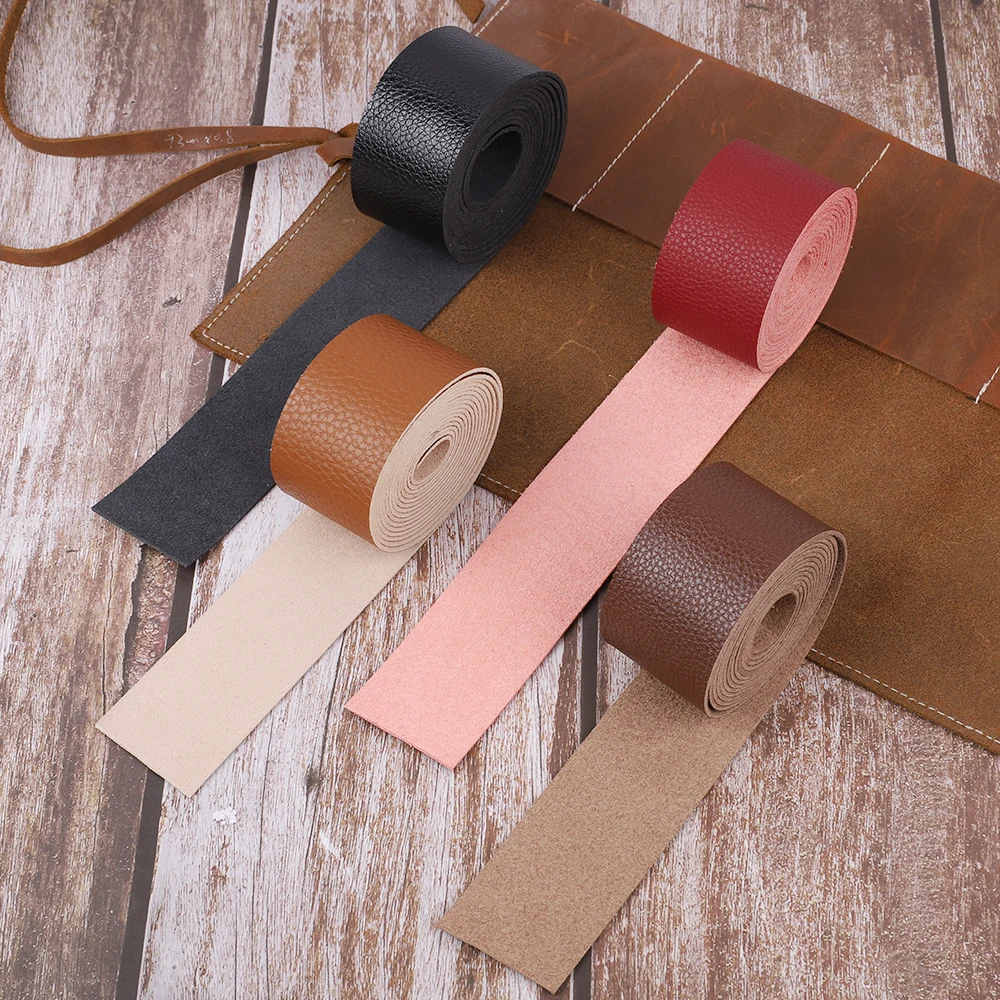 2 Meters DIY Leather Strap Craft Strips Belt For Bag Handles Decor Leathercrafts Accessories Jewelry Making Craft Durable