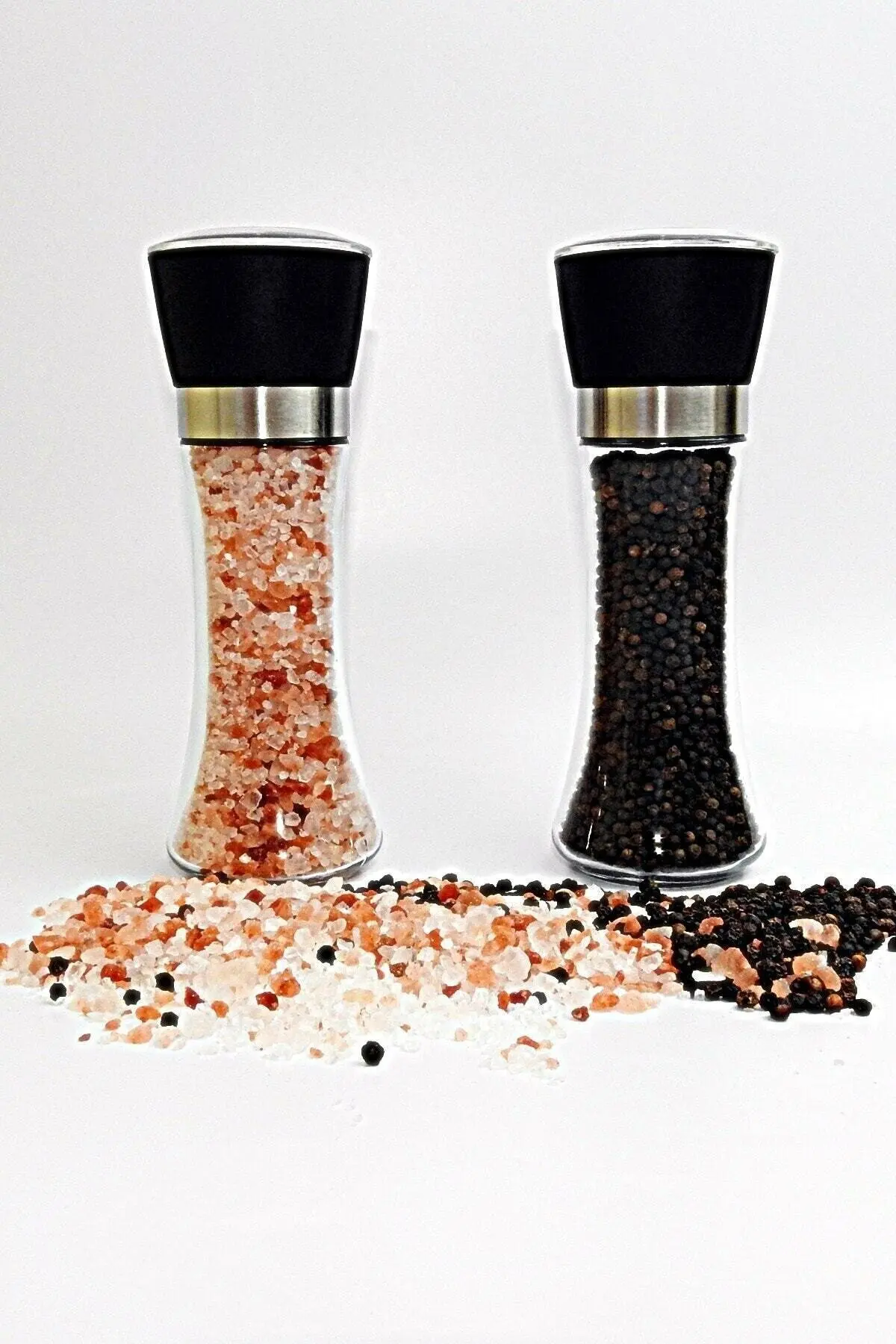 Spice And Salt Mill Grinder Mill With 2 Pieces Ceramic Blades Salt and Pepper Grinder Manual Food Herb Grinders Kitchen Grinder