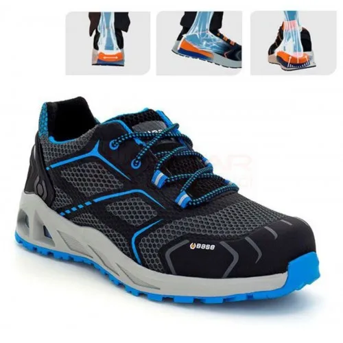 Italian  BASE 1004B K-MOVE S1P HRO SRC Safety Work Shoes  Aluminum Toe Guard PU Sole Breathable fabric No Bad Odor