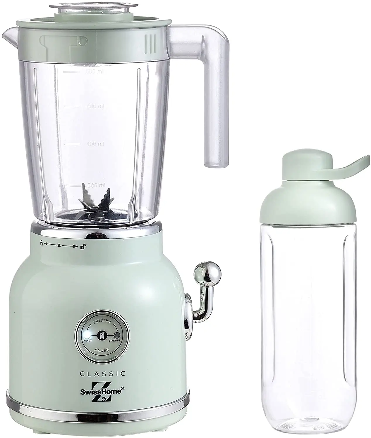 Swiss Home tumbler mixer 2 in 1 (800 ml) 250W, Green SH-6884-GR