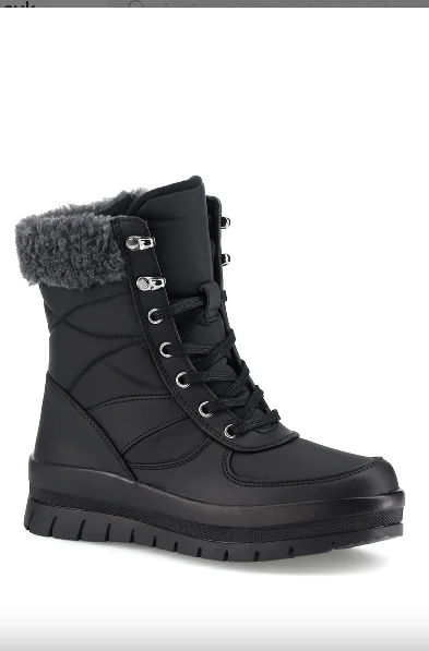 Black Women Snow Boat 2022 name Winter Boots Black Tan Lady Ankle Boots Waterproof Snow Boots Female Casual light weight Hot K