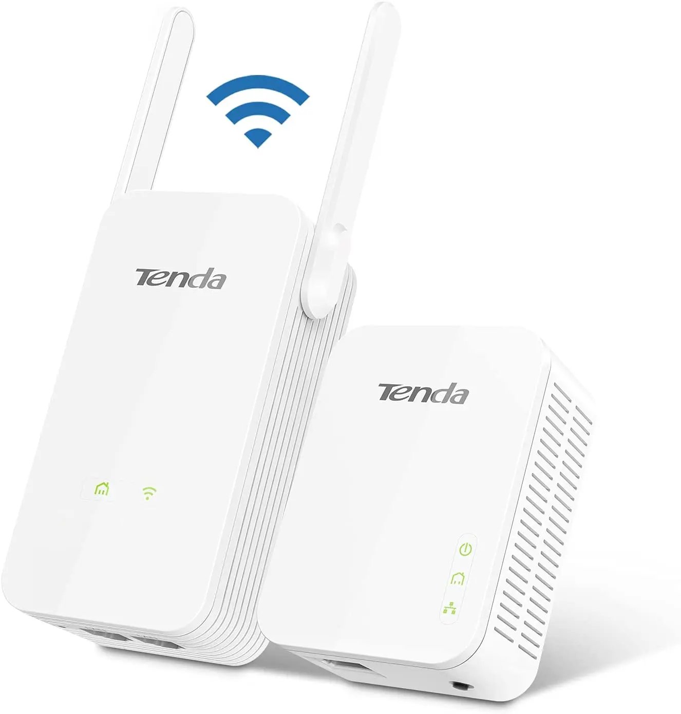 CPL kit 300 Mbps + 1000 Mbps, Ports Ethernet Gigabit - Tenda PH5 - antennes pour un signal plus fort, Plug&Play, HomePlug AV2.0