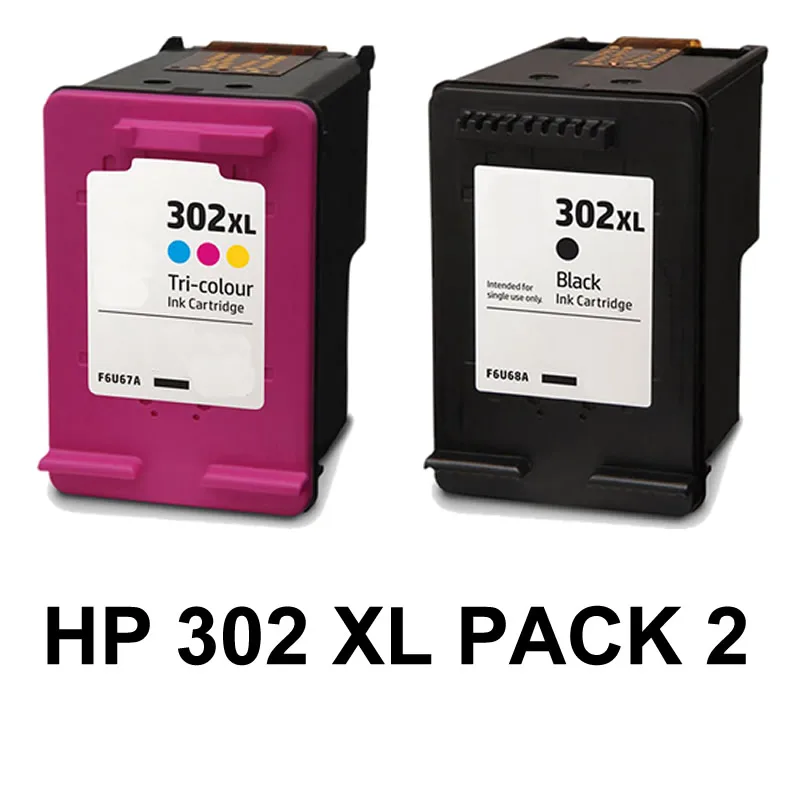 Compatible ink 302 XL 302XL. Choose Black, color or pack 2, OfficeJet 3830 3831 3832 3833 3835 3836 3838 4650 4651 4652 4654 4655 4657 4658 5200