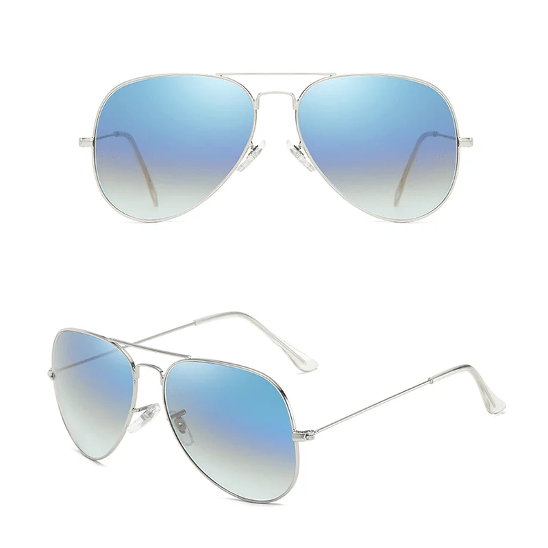 Neue Mode Luftfahrt Sonnenbrille Männer Frauen Klassische Pilot Gläser Objektiv Edelstahl Rahmen Vintage Gradienten Fahren Brillen UV40 – Detail 3