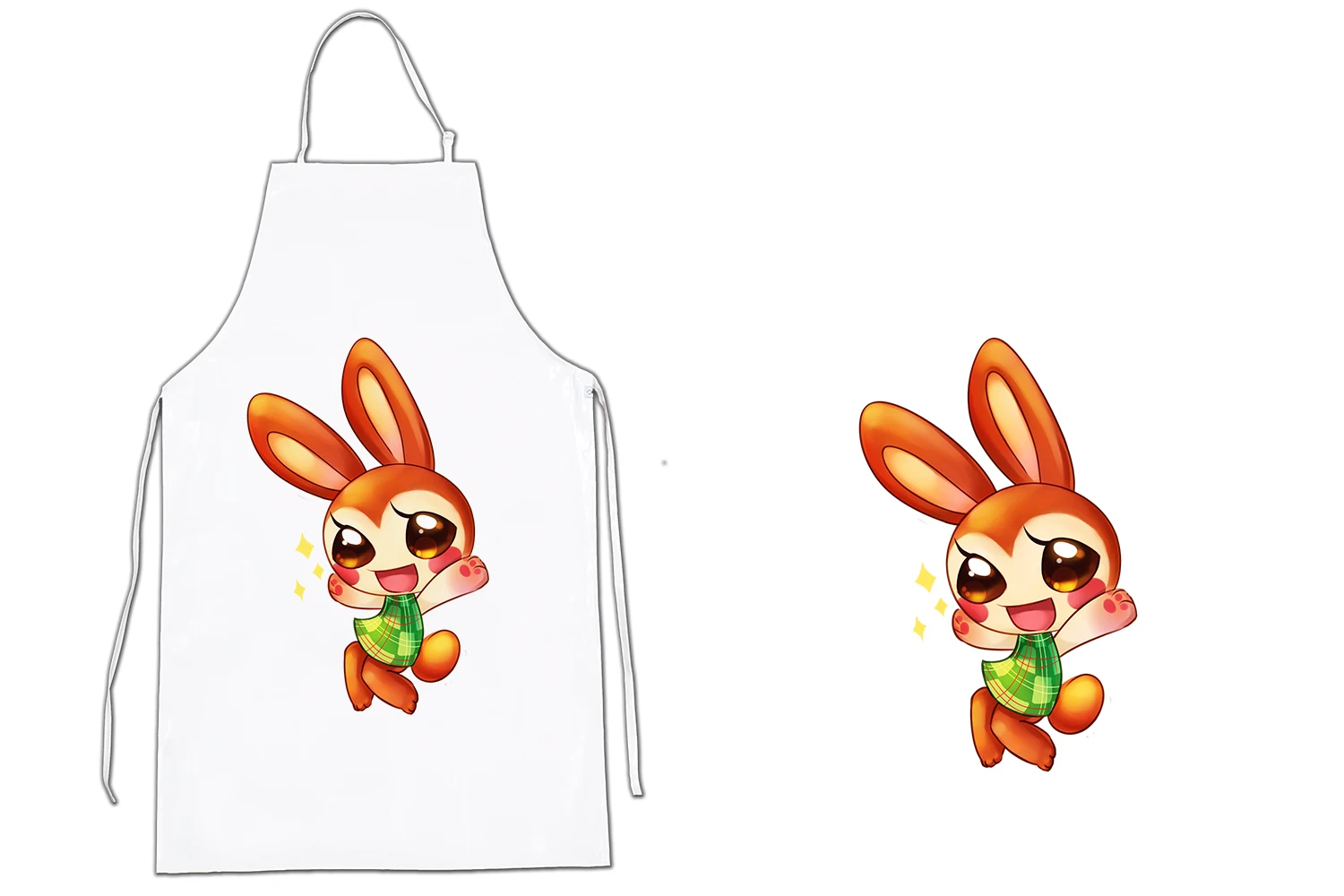 Apron A3 BUNNY CHIBI VERY CUQUI kitchen kitchen apron