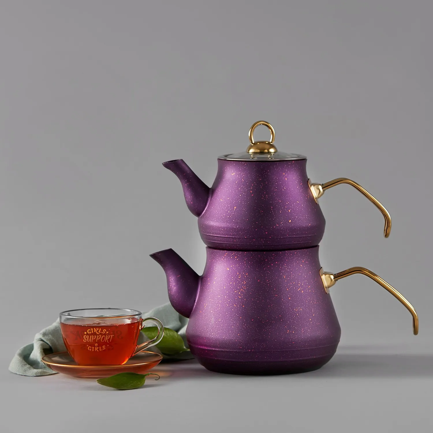 WONDERFUL MAGNIFICENT Karaca Bio Granite Teapot Set Purple   QUALITY FREE SHIPPING WITH BEVERAGES AND BEVERAGES