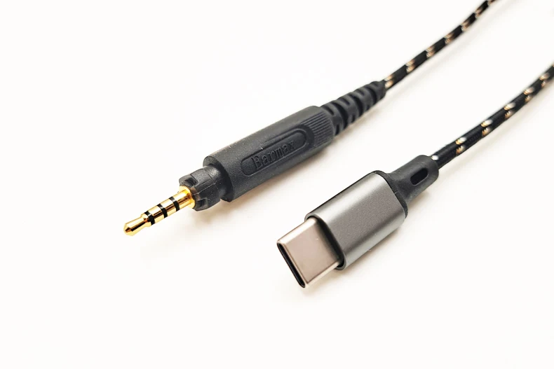 

USBC TYPEC Audio Cable For Shure SRH840 SRH940 SRH440 SRH750DJ Philips SHP8900 SHP9000 SHP895 HEADPHONES