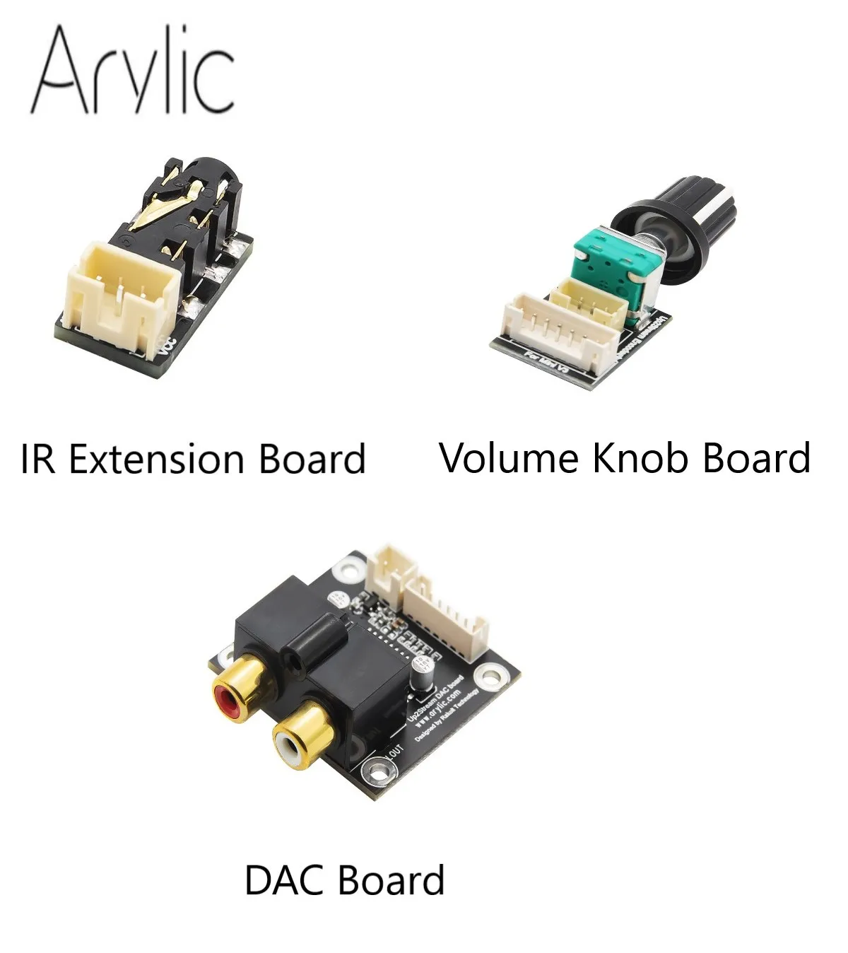 Arylic Expansion Boards Ir Controller Sensor Infrared Sensors Volume Potentiometer Dual Digital Interface Module DAC Board