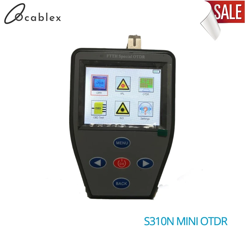 

FTTH S310N OTDR Handheld Mini with Optical Power Meter +Stable light source + VFL Multifunction S310N can Test Active Fiber OTDR