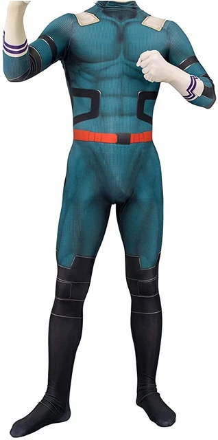 Halloween Adults Kids shop Deku Cosplay Costume SuperHero Zentai Suit Men Bodysuit, Blue Spiderman costume, Blue Spider-Man Cosplay