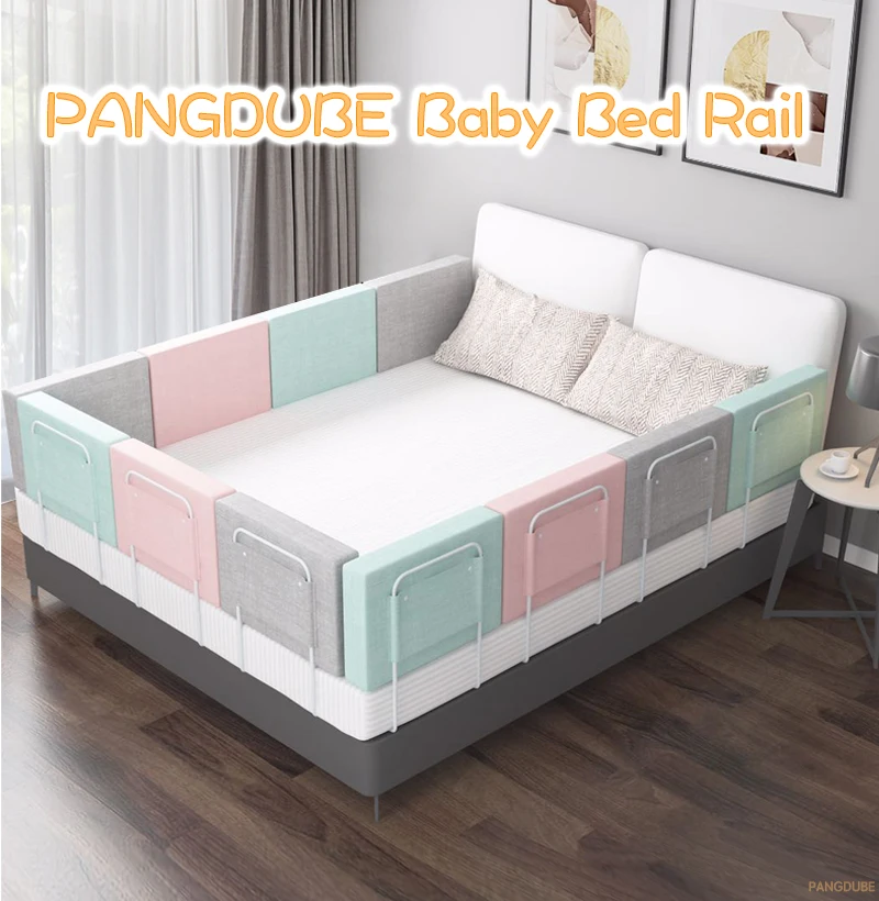 1 Stück 47 cm Kinderbettbarriere für Babybett Zaun Geländer für Kinderbettschutz Bettgitterschutz für Kinder – Detail 1