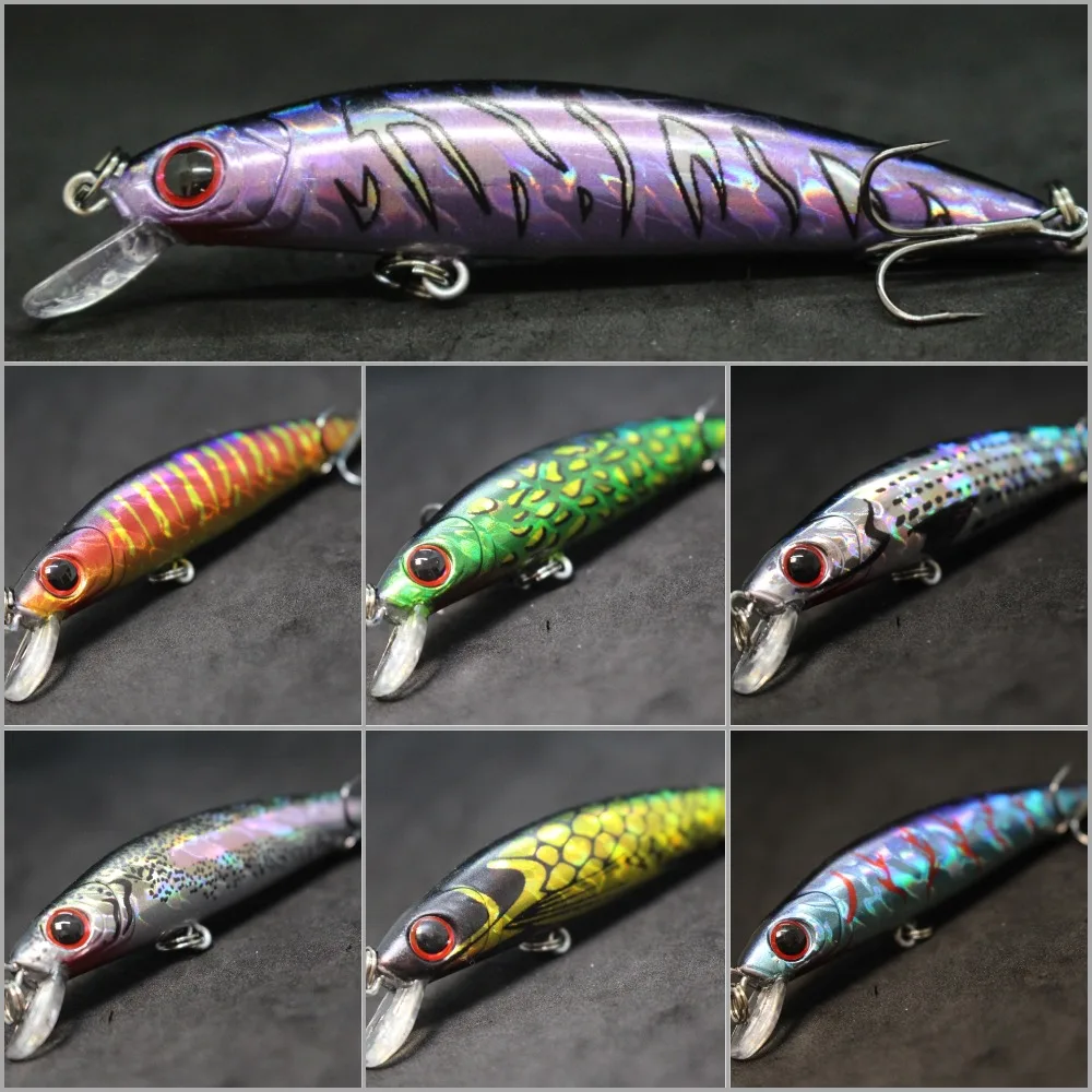 wLure Fishing Lure  9cm 7g Plastic beads to Make Crisp Sound Fresh Water Floating Minnow Bronzing and Plating Coating M641