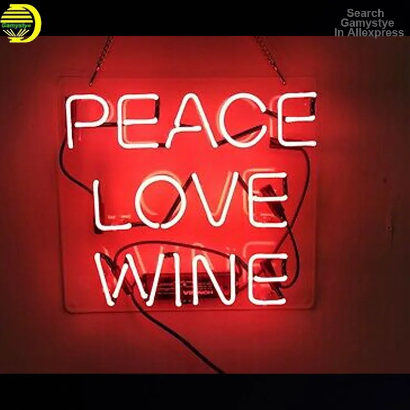 

Neon Sign Light 10Kv For Open Martini Bar Fine Wine Love Peace Steak Aesthetic Neon Light Club Pub Neon Light room Paint Vintage