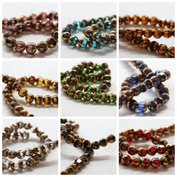 DIY Supply-40 Pieces Faceted Plated Crystal Glass Finding Spacer Beads - Round 8mm (G361)