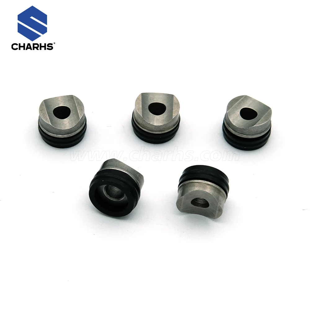 CHARHS Universal Reversible Tip Gasket & Saddle 5 Pack for Airless Nozzle Guard Seals Tip Holder Seedle for Airless Spray Gun