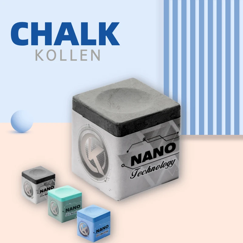 KONLLEN Chalks Billiards Chalks Medium/Oily/Dryness Pool Cue/Snooker/Carom Chalk Grip Power Nano Technology Professional Chalk