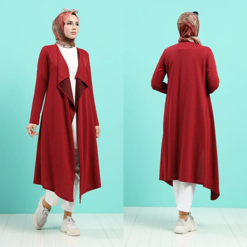 women plain cardigan jacket muslim hijab ramadan Dubai arabia mecca kaaba islam 10% made in turkey abayas womens dress muslim s