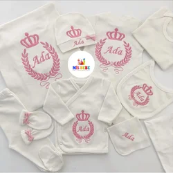 Baby girl boy babies newborn clothing 10-pcs hospital outlet custom fabric antibacterial babies healthy safe clothing sets