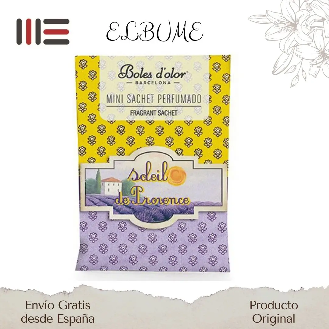 Boles D 'olor perfume air freshener SOLEIL de PROVENCE fills your closets, car, drawers, clothes boxes, cobbler with pleasant scented aromas. The small environment that does not take up space lasts 6 months active.