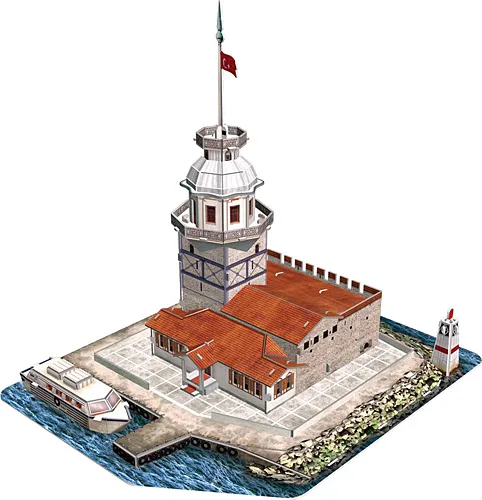 CubicFun  Maiden's Tower Istanbul Bosphorusr 3D Puzzle 66 Pcs