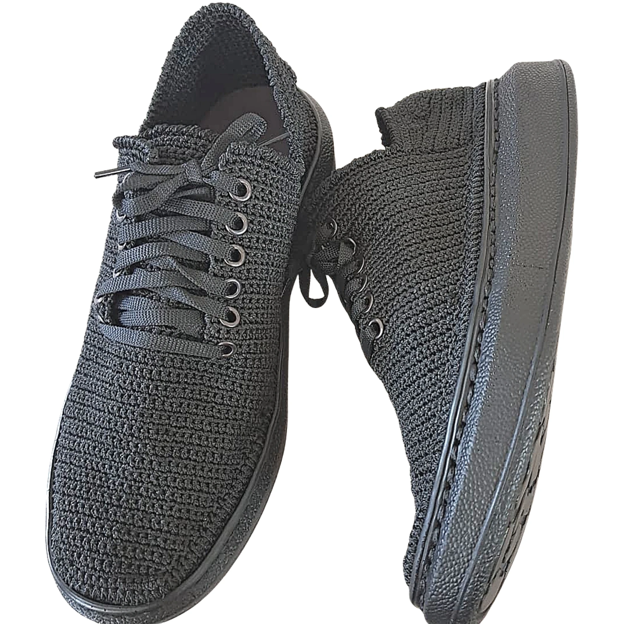 Ipekbazaar Lightweight & Quality Polyurethane Black Knitted Shoes Sole For Hobby Hand Knitted Shoes Making Sneakers Sole TbnB118