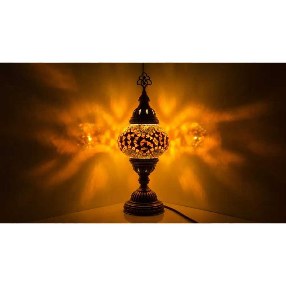 authentic handmade mosaic glass table top lamps Turkish hand made lamp romantic Desk Lamp handcrafted lamp anatolian style lamp